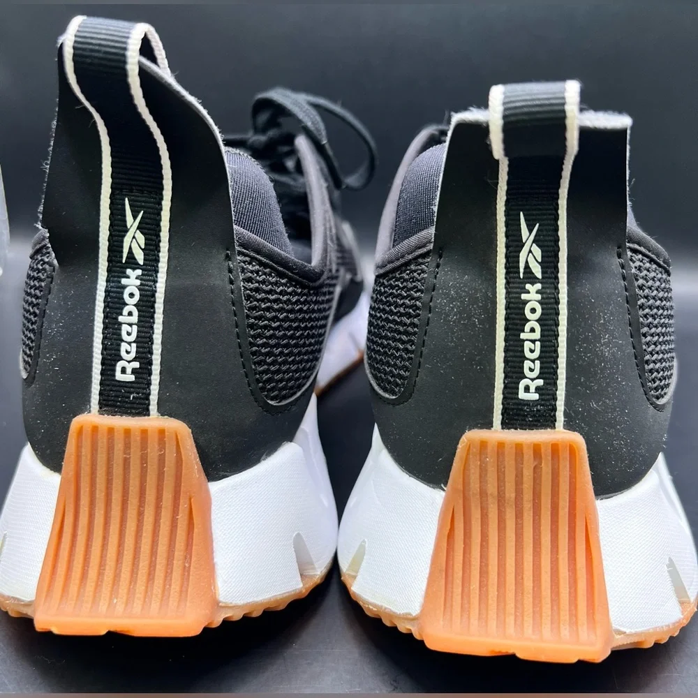 Reebok Men's Black and White‎ Athletic Shoes, Size:11-1/2